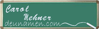 Carol Mehner Visitenkarte
